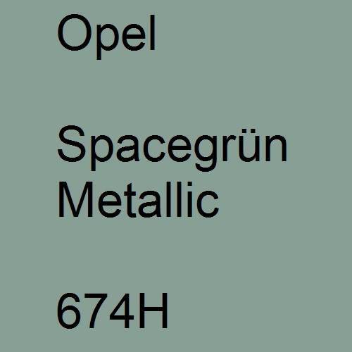 Opel, Spacegrün Metallic, 674H.